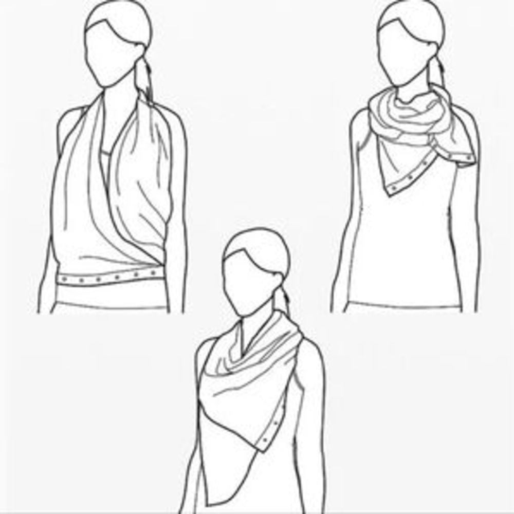 Lululemon Vinyasa Scarf Zips – Apex Stripe (Black/White) - Picture 2 of 6